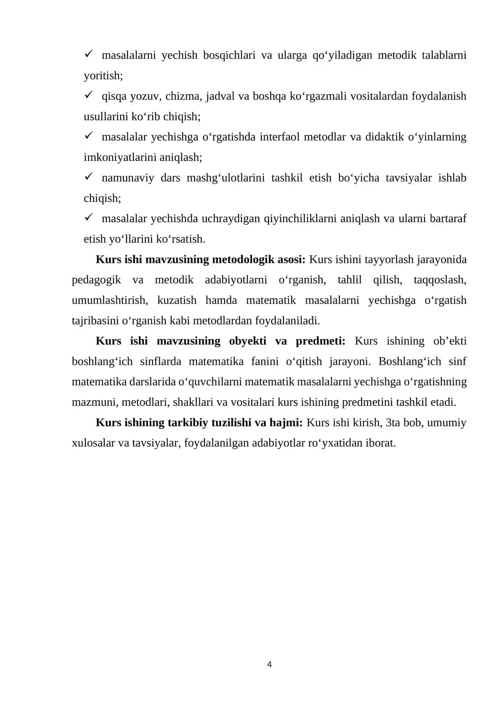 Boshlang‘ich sinf matematika darslarida masalalar yechishga o‘rgatish 4