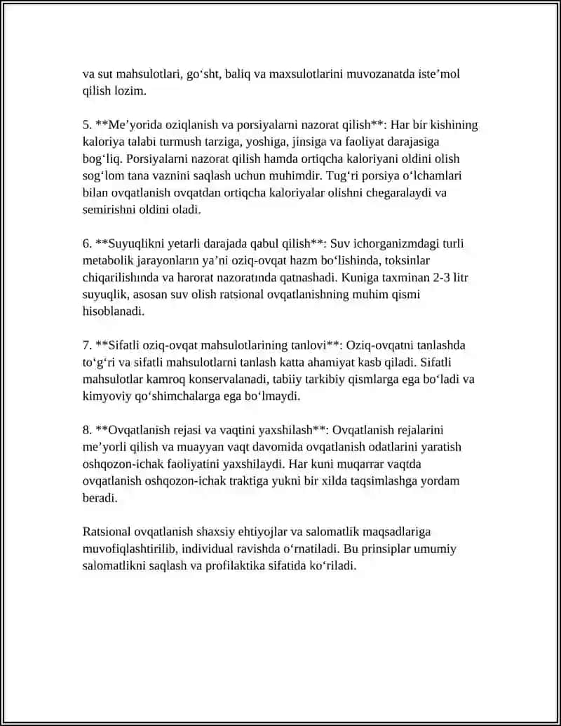 RATSIYONAL OVQATLANISH 4