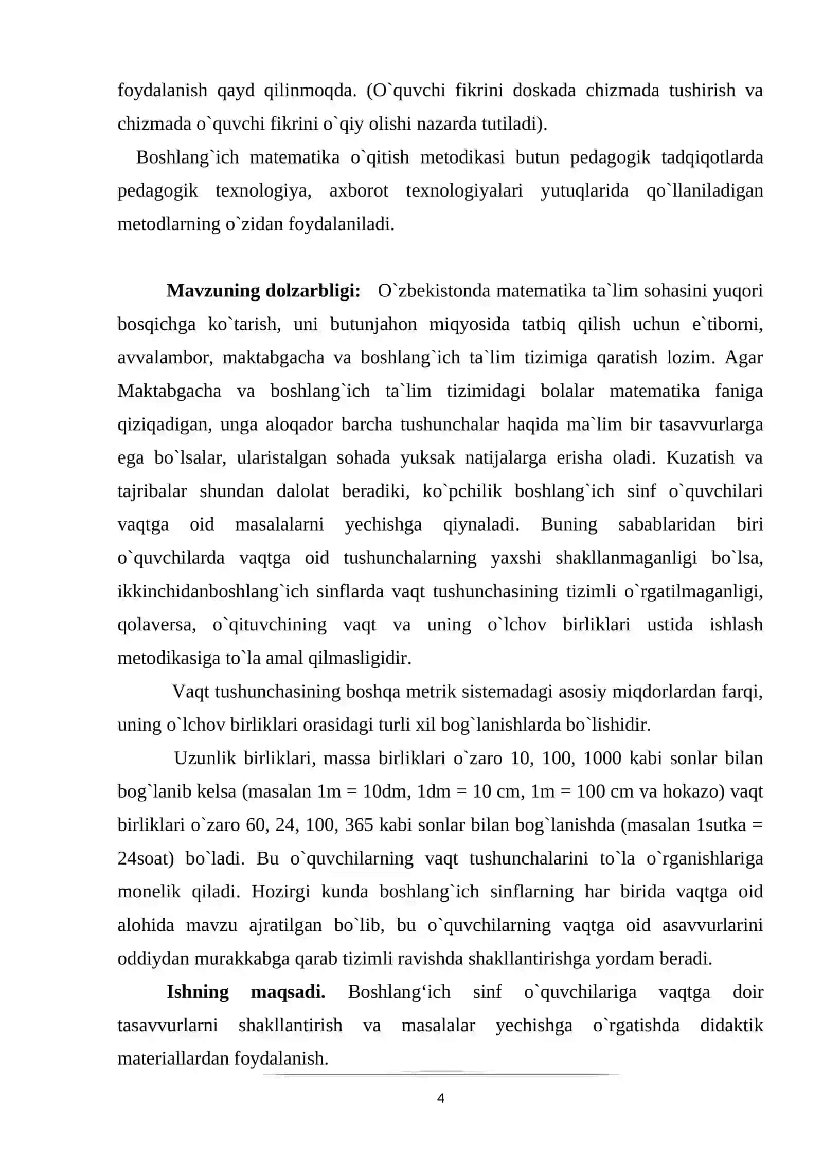 Boshlang`ich sinf o`quvchilariga vaqtga doir masalalarni yechishni o`rgatishda didaktik o`yinlardan foydalanish 4