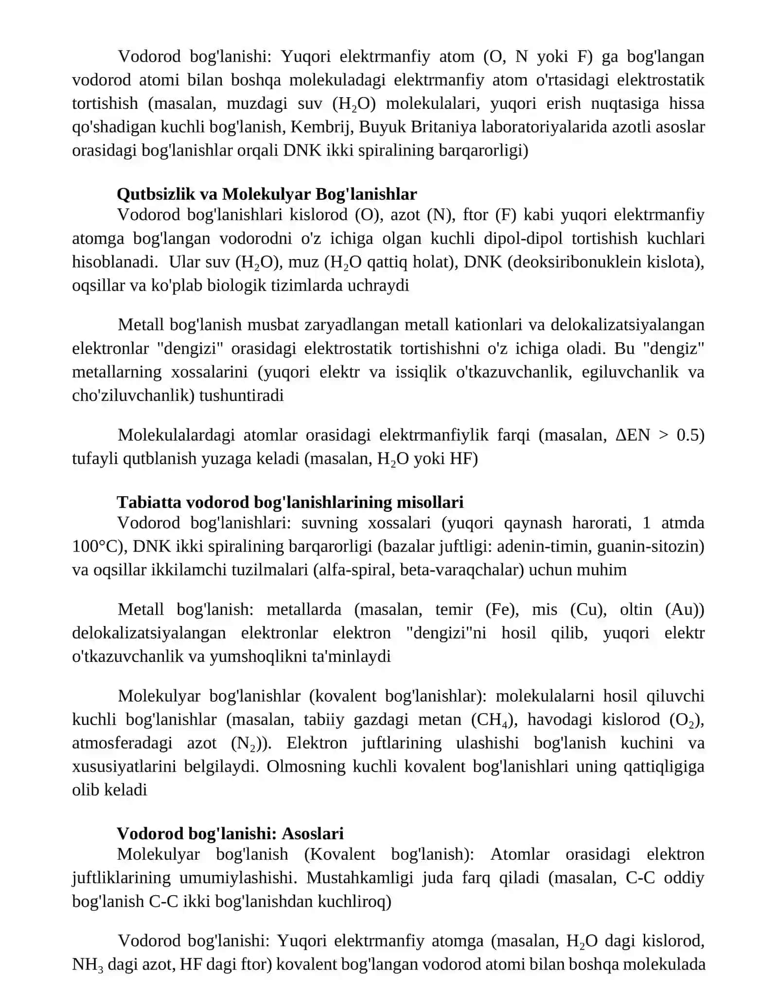 Metall bogʻlanish 4
