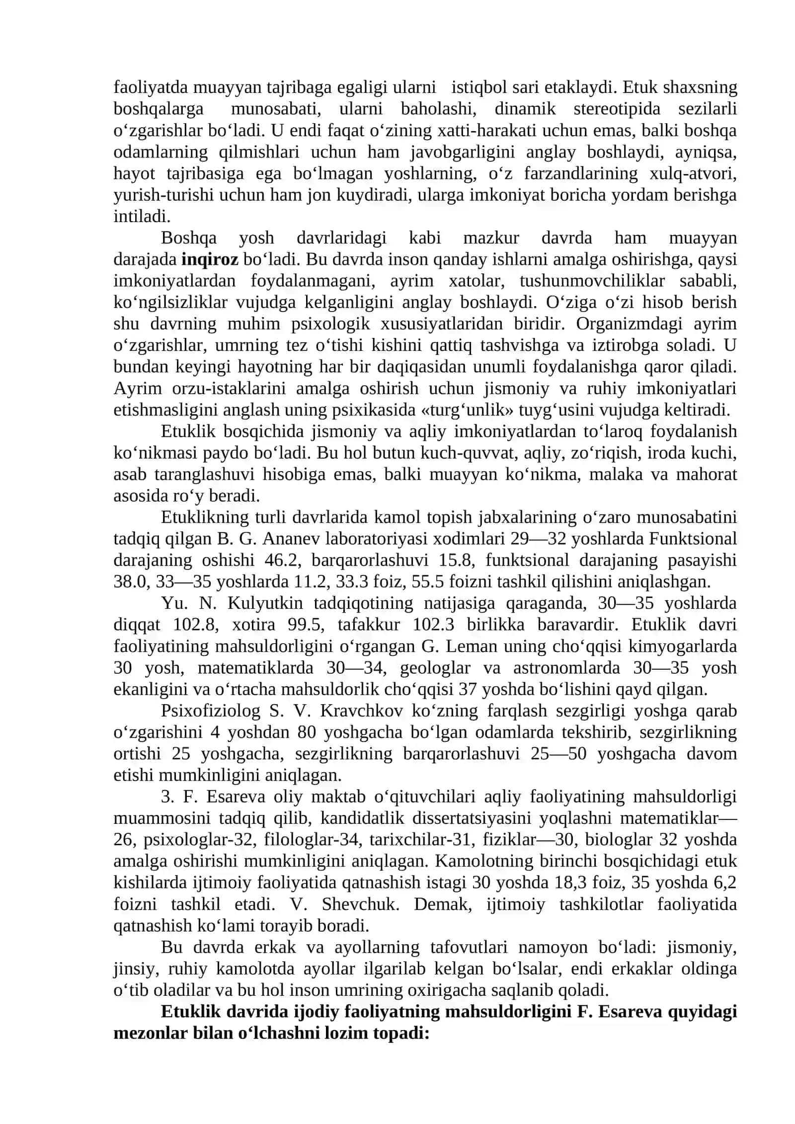 Yetuklik va keksalik davrining psixologik xususiyatlari 4