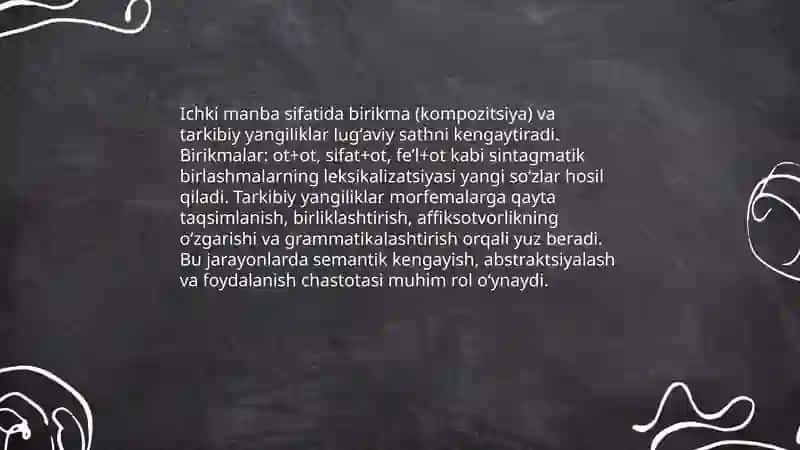 Lugʻaviy sath taraqqiyotining ichki va tashqi manbalari 4