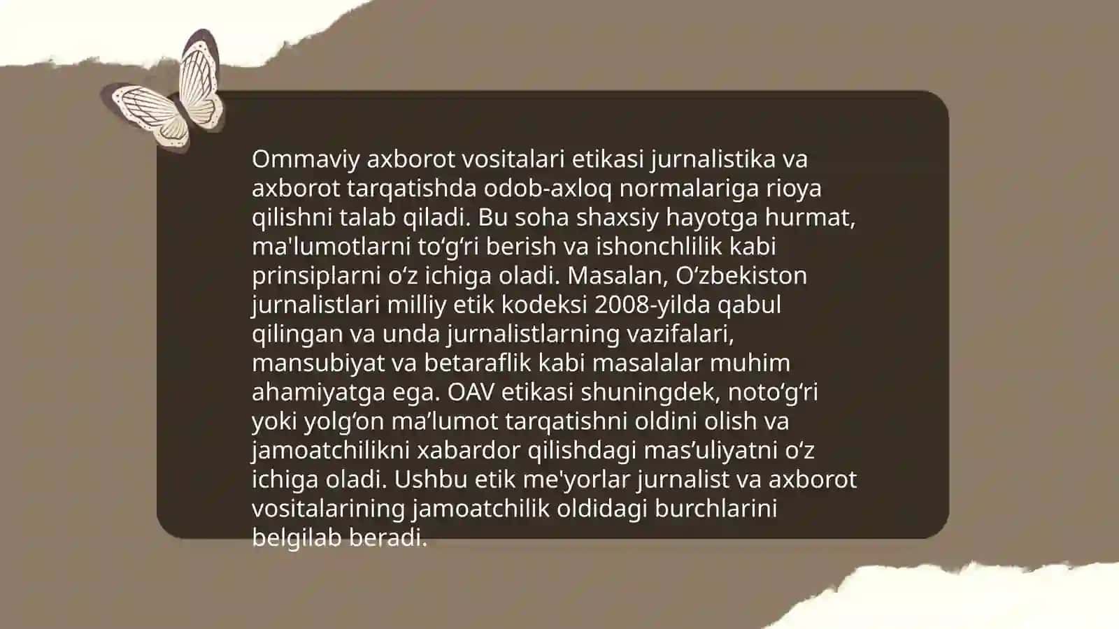Axborot tarqatishda ishonchlilik 4