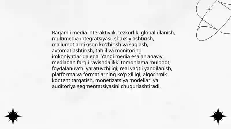 Raqamli media yangi media sifatida 4