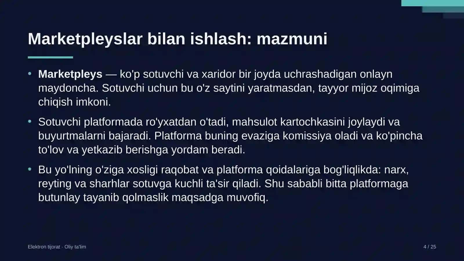 neft bazalarida marketpleyslar bilan ishlash 7079 4
