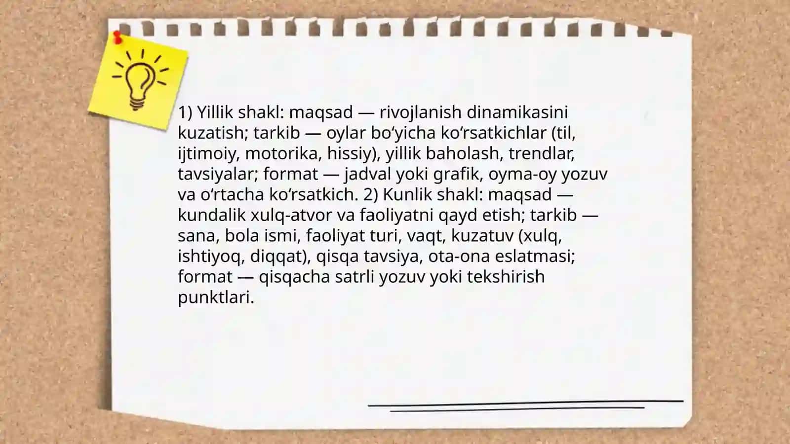 Kuzatuv jurnallarini yuritish 4