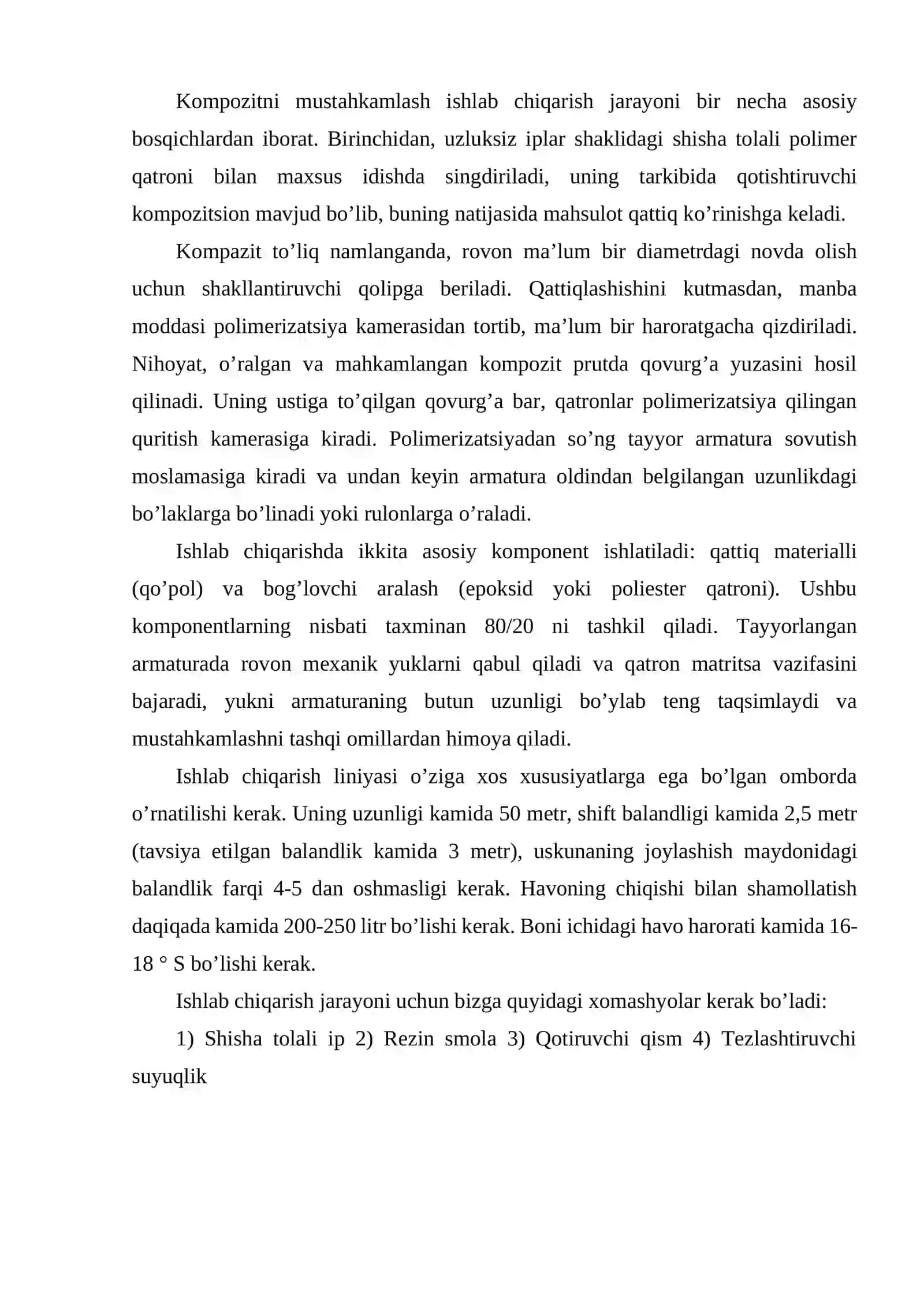 TEMIR-BETON KONSTRUKSIYALARIDA KOMPOZIT ARMATURADAN FOYDALANISH SAMARADORLIGI MAVZUSIDA 4