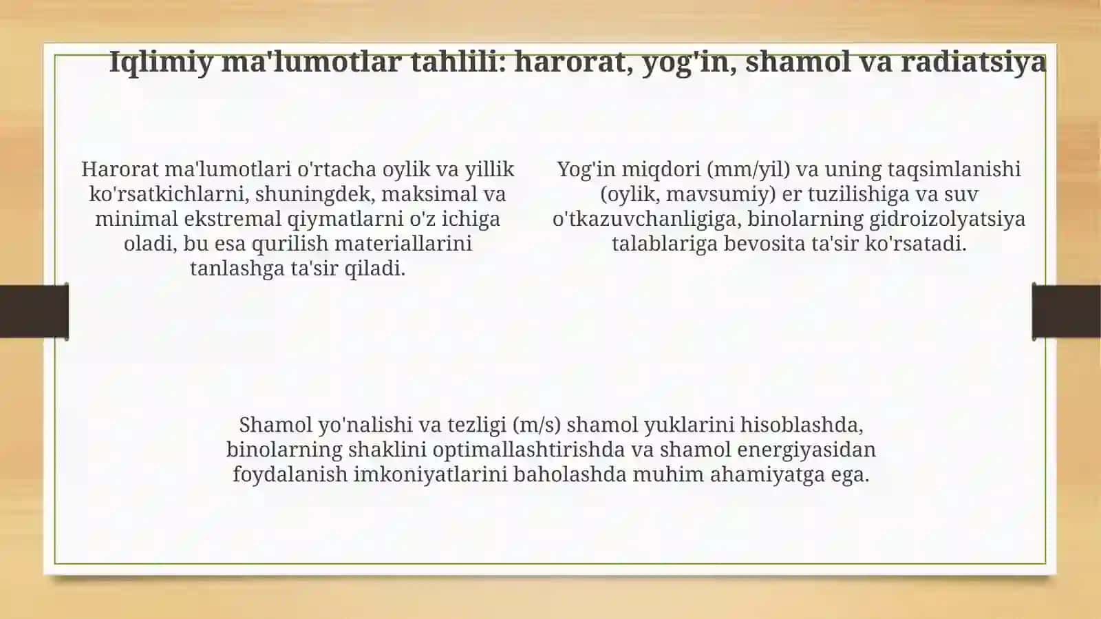 Qurilishtumanining iqlimiy tasniflarini aniqlash 4