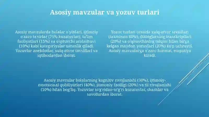 Kuzatish kundaligi mazmuninig taxlili 4