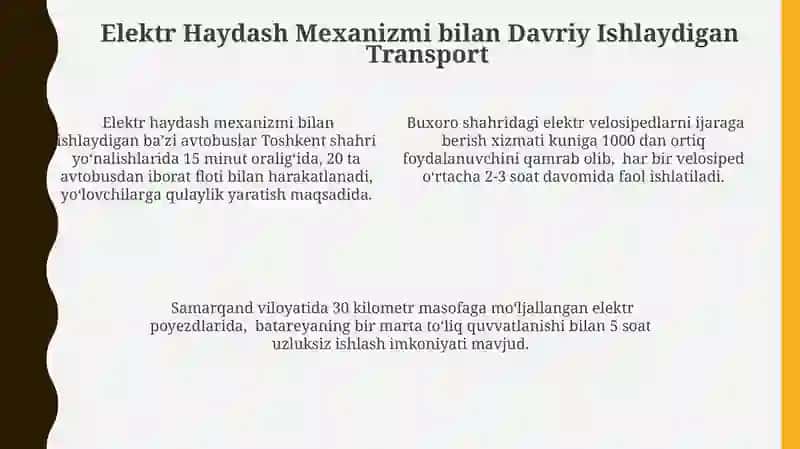 Kelajakdagi Davriy Ishlaydigan Transport Texnologiyalari 4