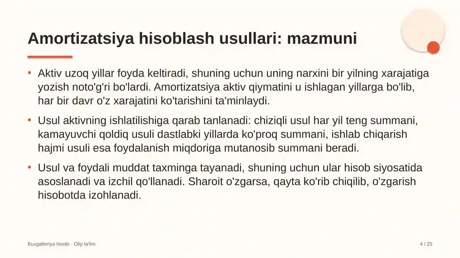 maxsus texnika parklarida amortizatsiya hisoblash usullari 6997 4