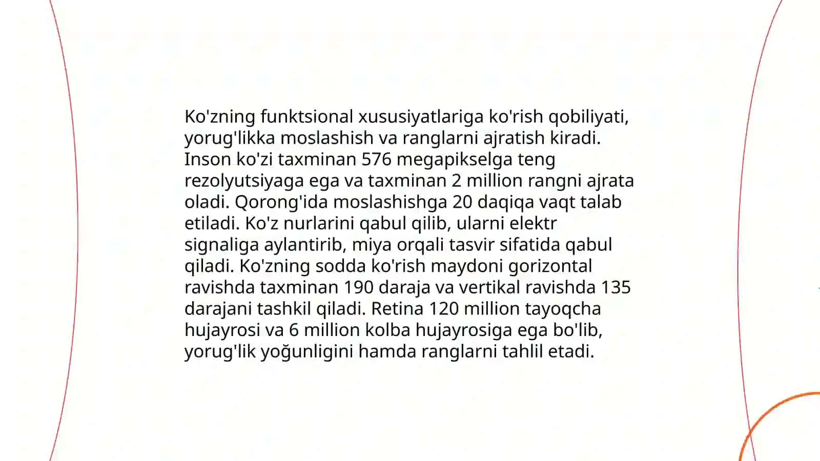 Ko'rish va eshitish organlarining xususiyatlari va gigeniyasi 4