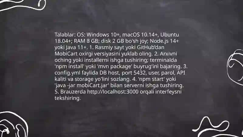 MobiCart platformasi 4