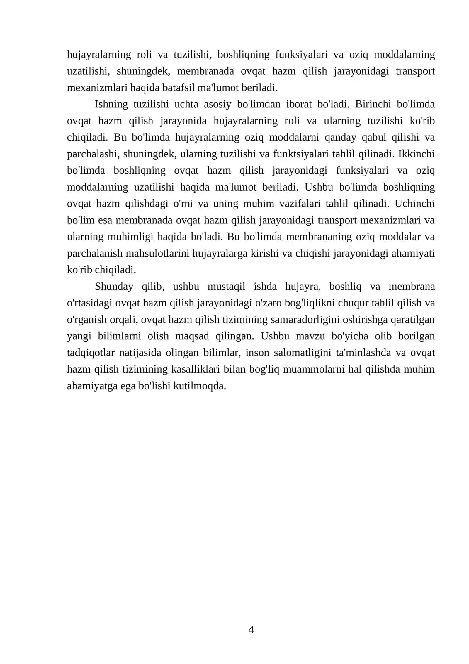 Hujayrada, boshliqda va membranada ovqat hazm bolishining ozaro bogliqligi 4