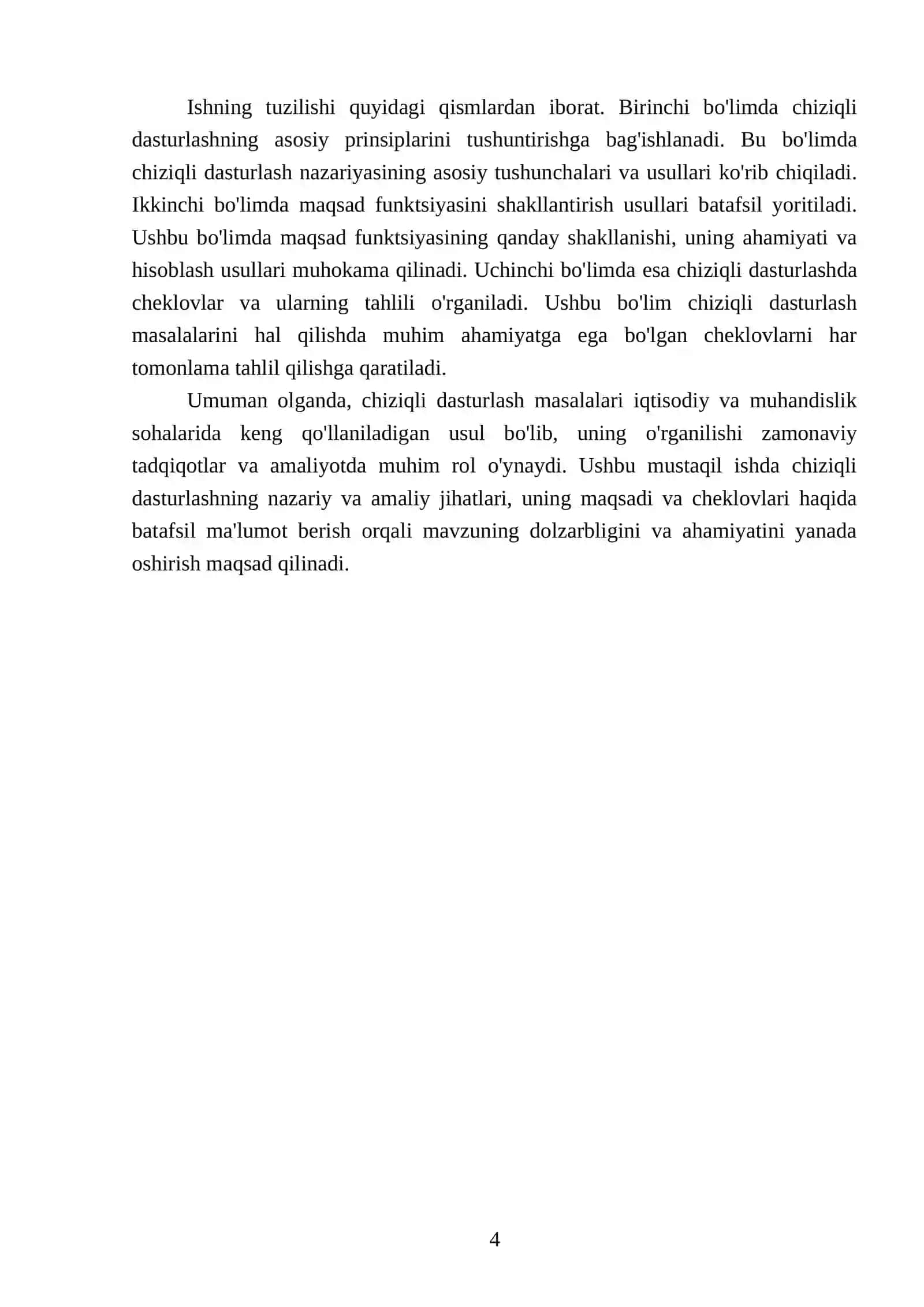 Chiziqli dasturlash masalalari 4