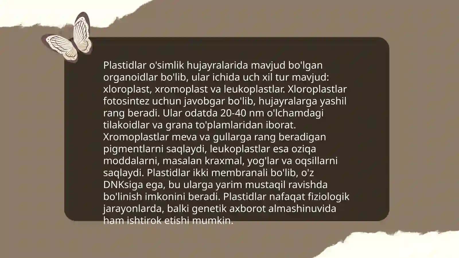Osimlik va hayvon hujayralarining asosiy farqlari 4