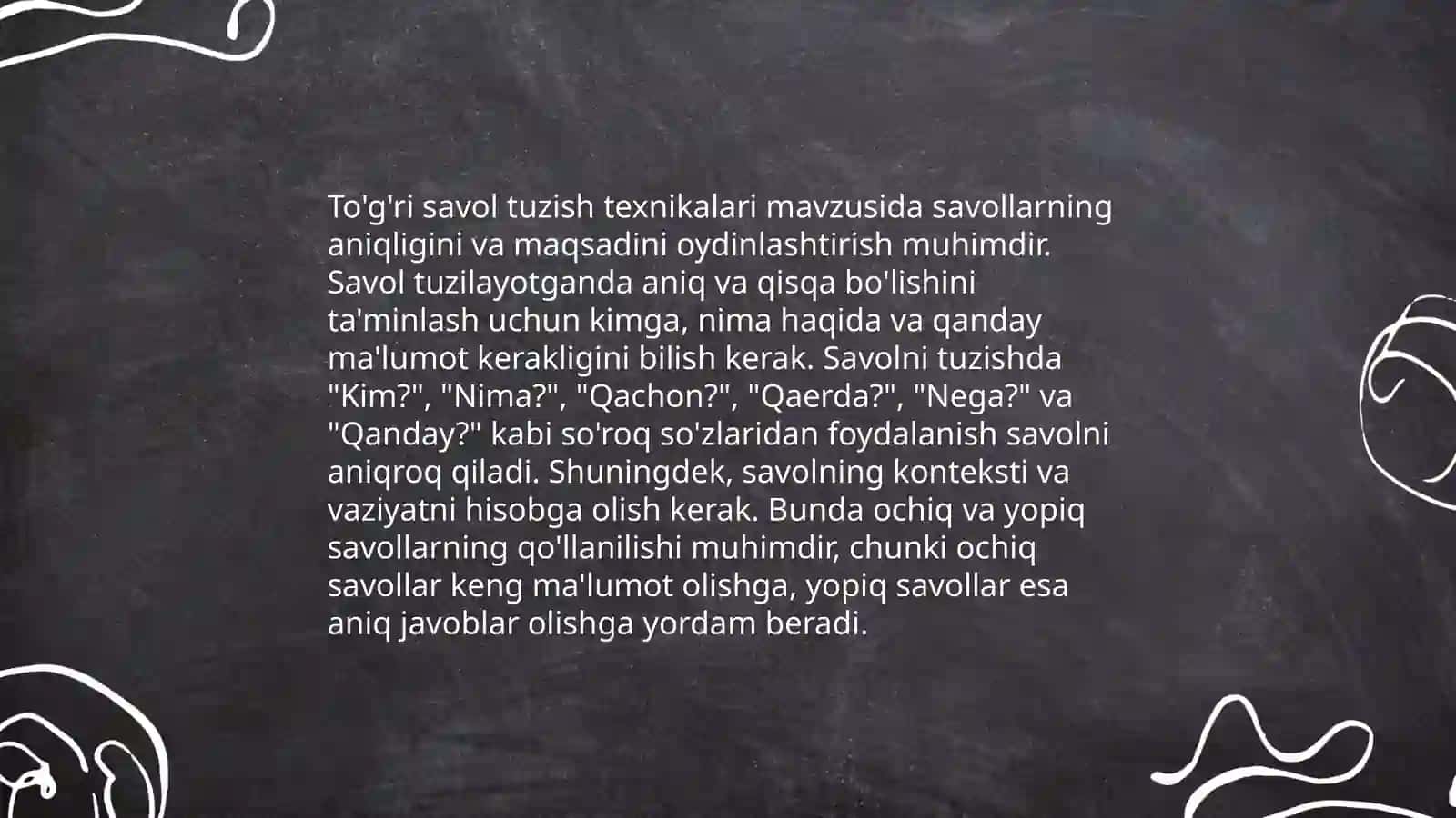 Savol berish madaniyati 4
