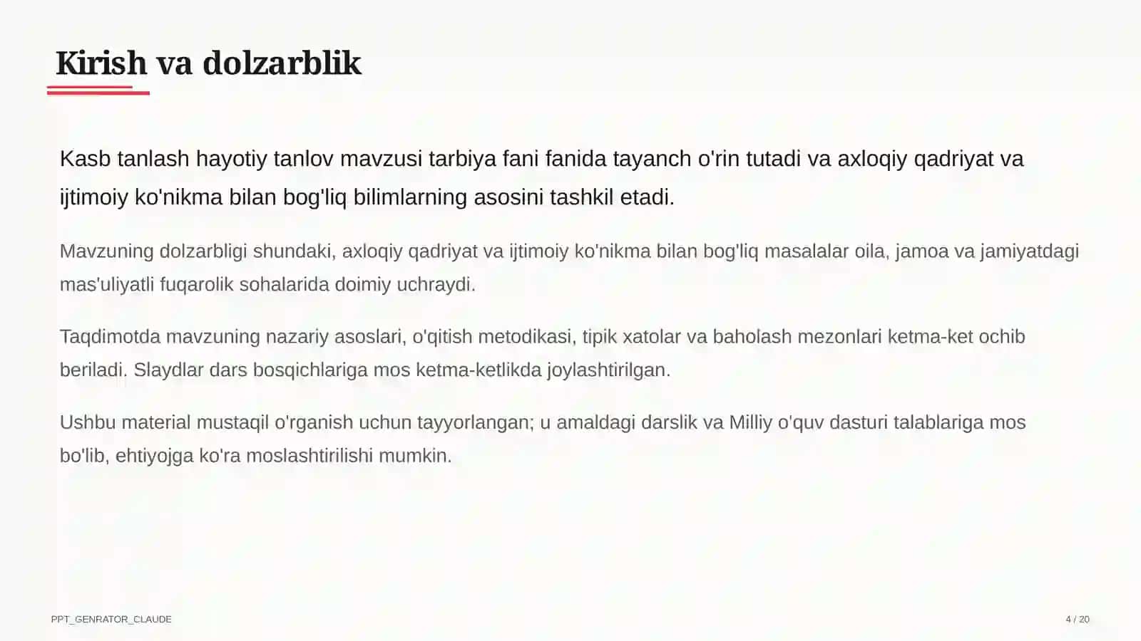 Kasb tanlash hayotiy tanlov (9-sinf) 4