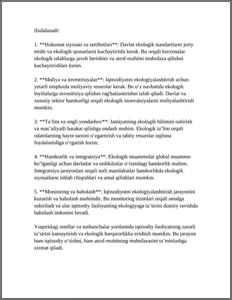 Iqtisodiyotni ekologiyalashtirish 4