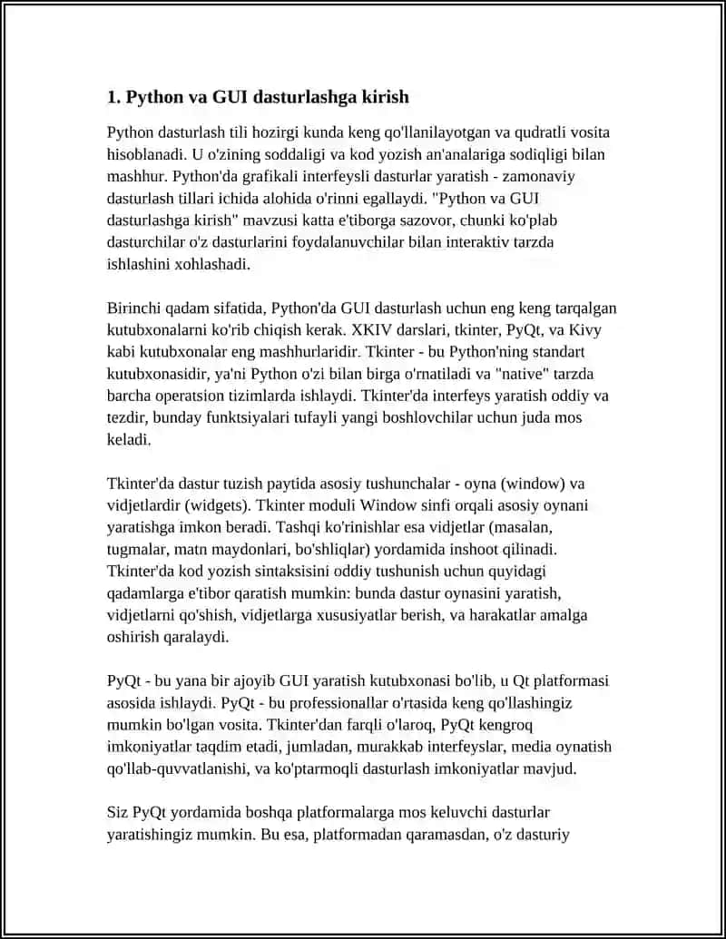 PYTHONDA GRAFIK INTERFEYSLI DASTURLAR YARATISH 4