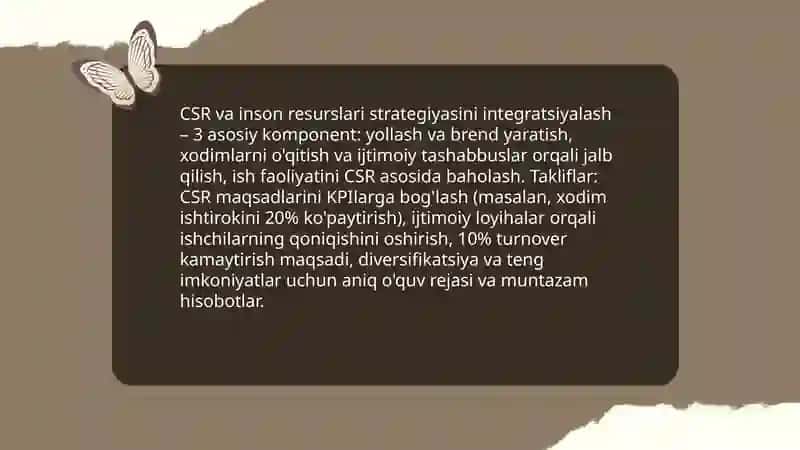 Korxona ijtimoiy javobgarligi va inson resurslari boshqaruvi 4