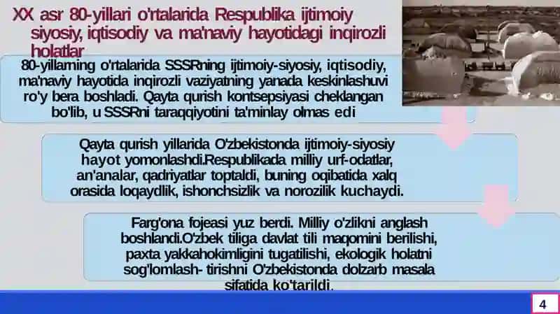 O‘zbekistonda Mustaqillik G‘oyalarining Tarixiy Asoslari 4