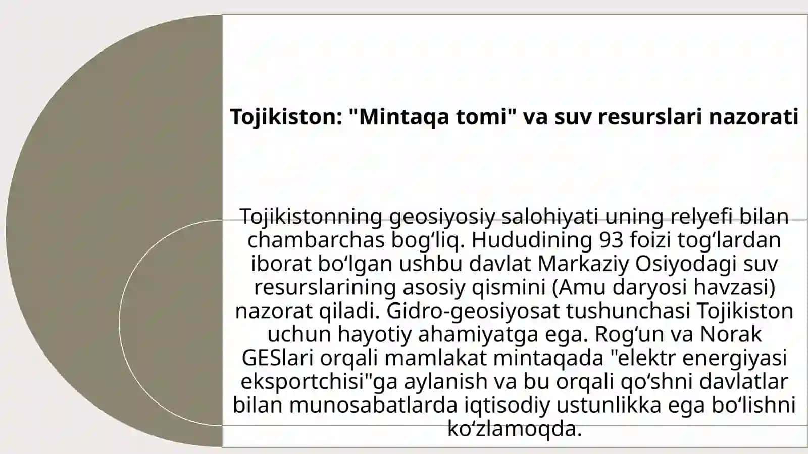 Geografiya fanining asosiy muammolarida Turkmaniston va Tojikistonning geosiyosiy salohiyati 4