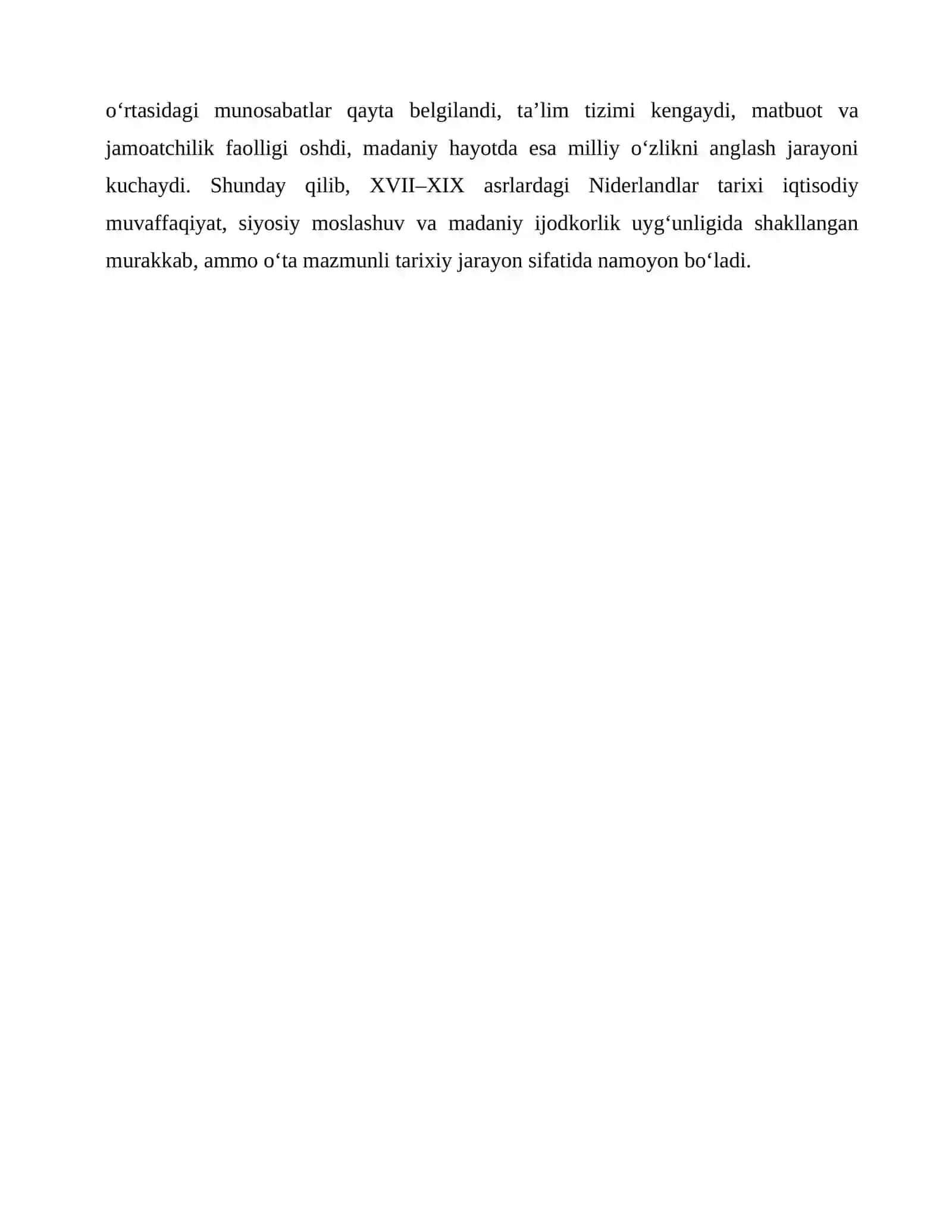 Niderlandlarning ijtimoiy-iqtisodiy, siyosiy va madaniy rivojlanishi 4