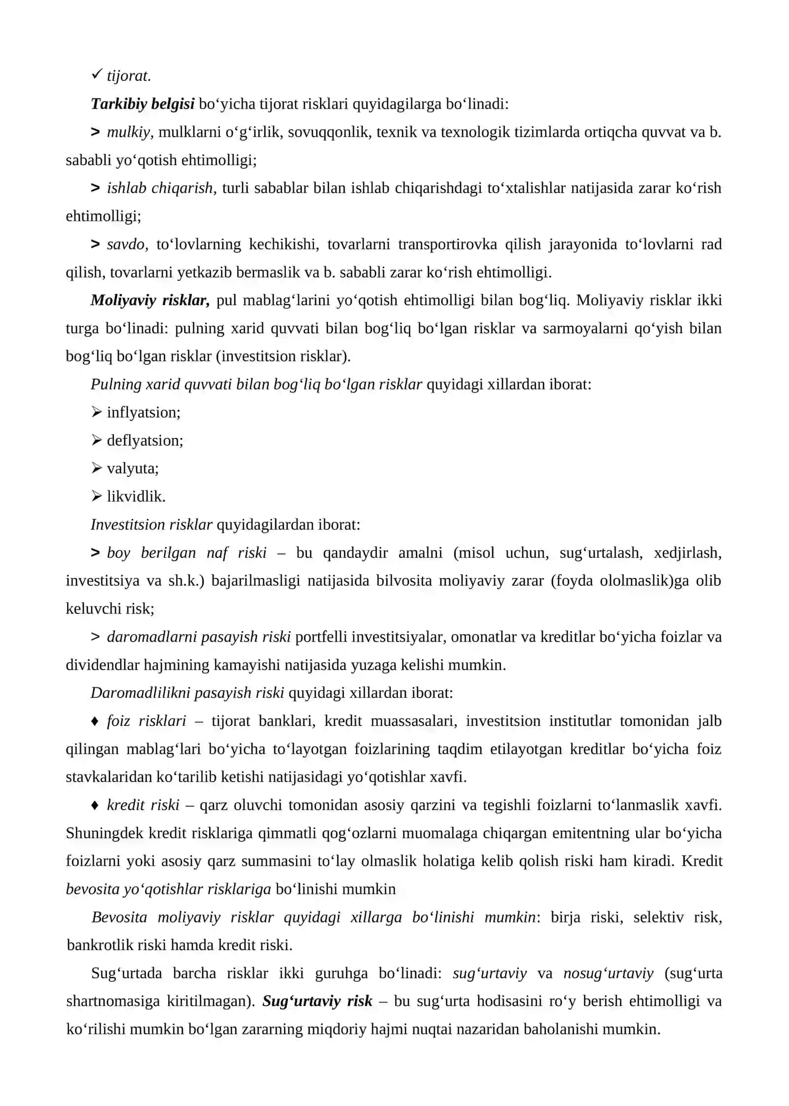 Risklarni boshqarishning muhim usuli 4