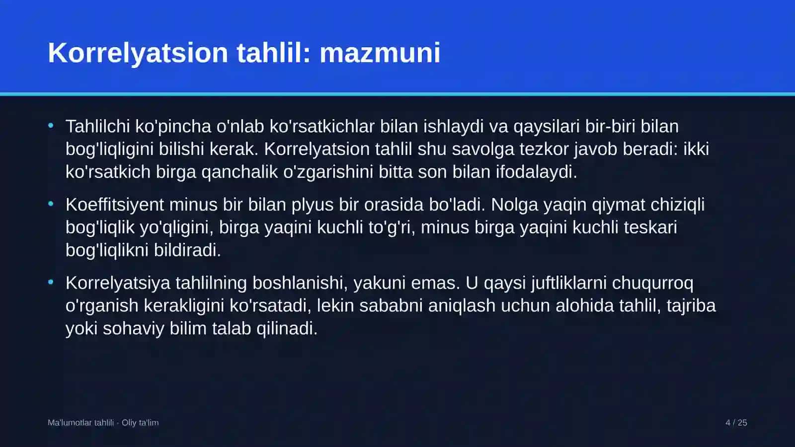 Axborot xavfsizligi xizmatlarida korrelyatsion tahlilni o'tkazish 4