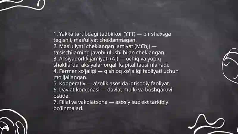 Tadbirkorlik faoliyati va tadbirkorlik kapitali 4
