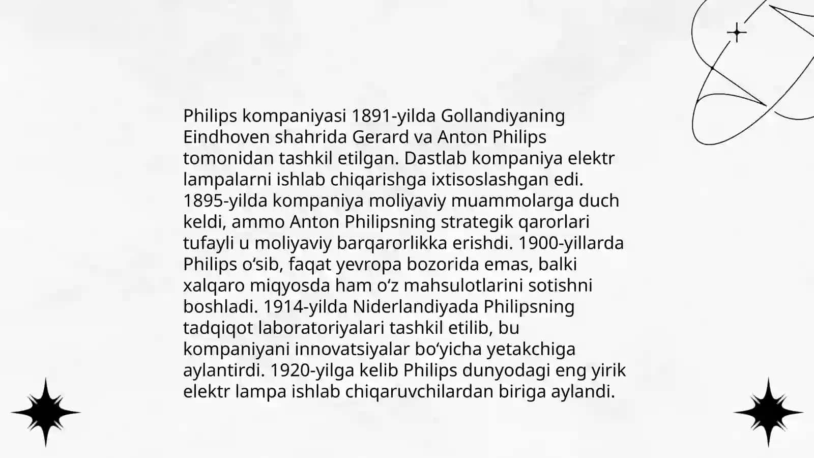 Philips kompaniyasining tashkil etilishi 4