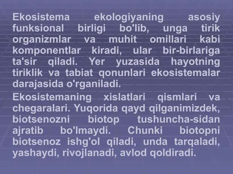 Ekotizimlar 4
