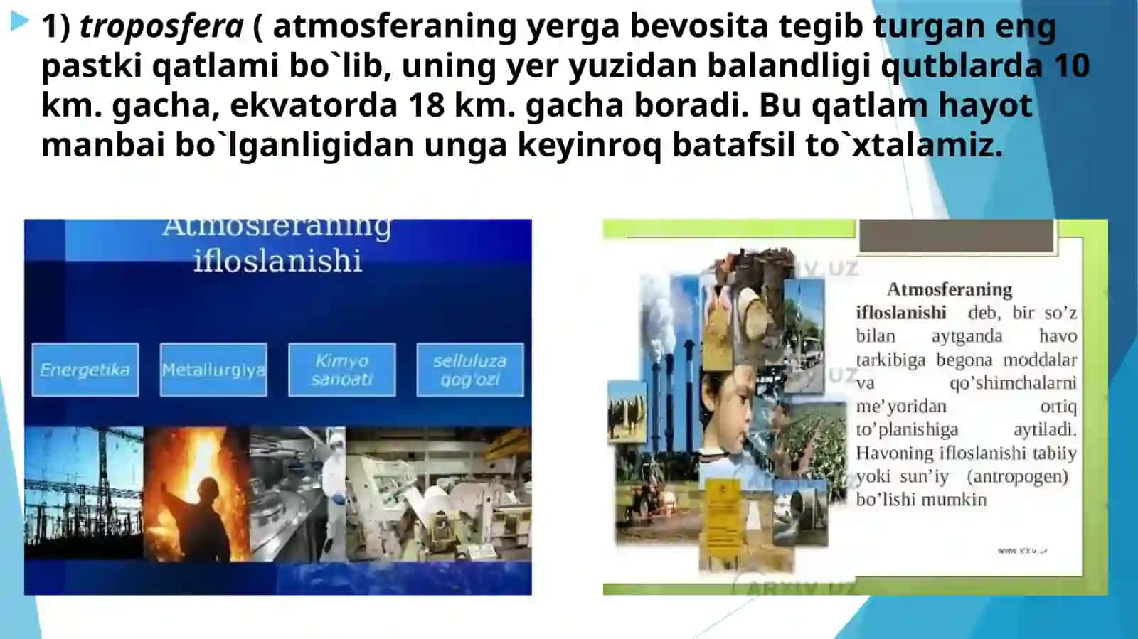 Havoning maxalliy va mintaqaviy ifloslanishi 4
