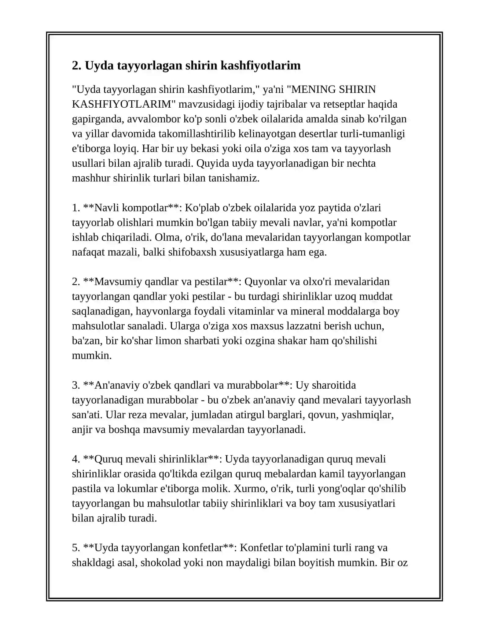 MENING SHIRIN KASHFIYOTLARIM 4