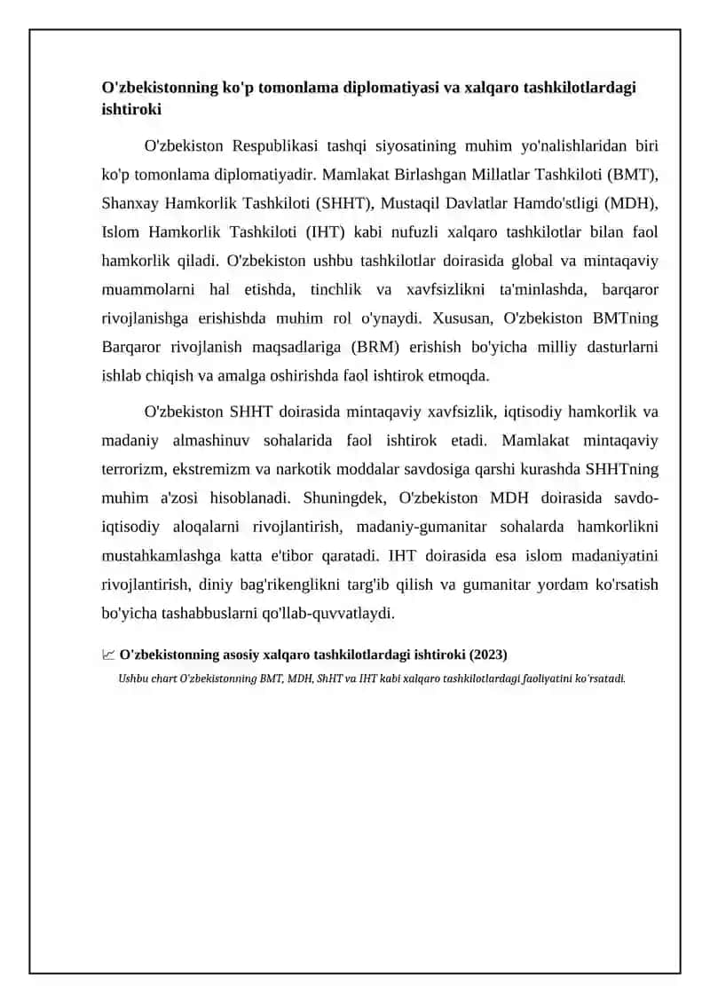 O'zbekistonning tashqi siyosati va iqtisodiy aloqalari 4