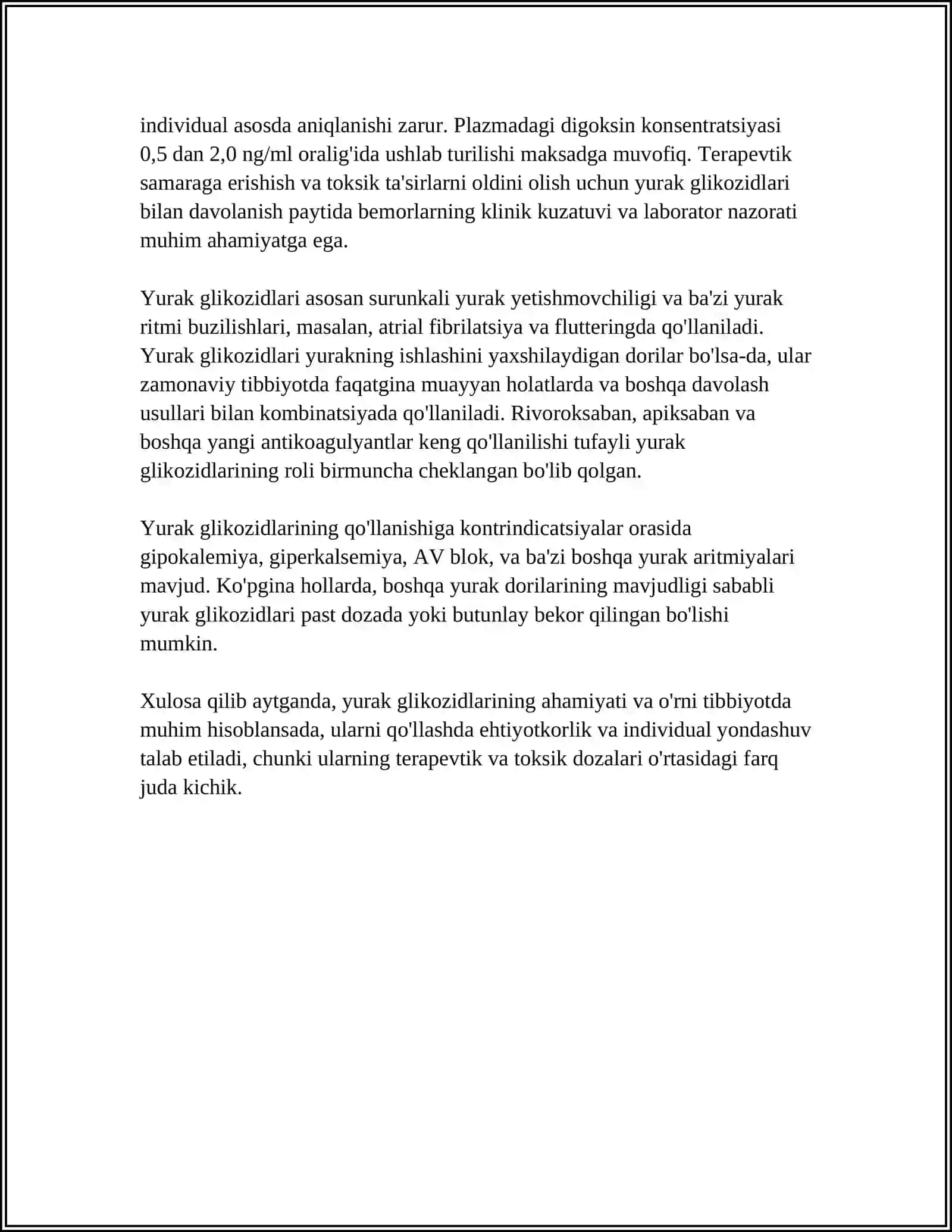 YURAK GLIKOZIDLARINI KLINIK FARMAKOLOGIYASI 4