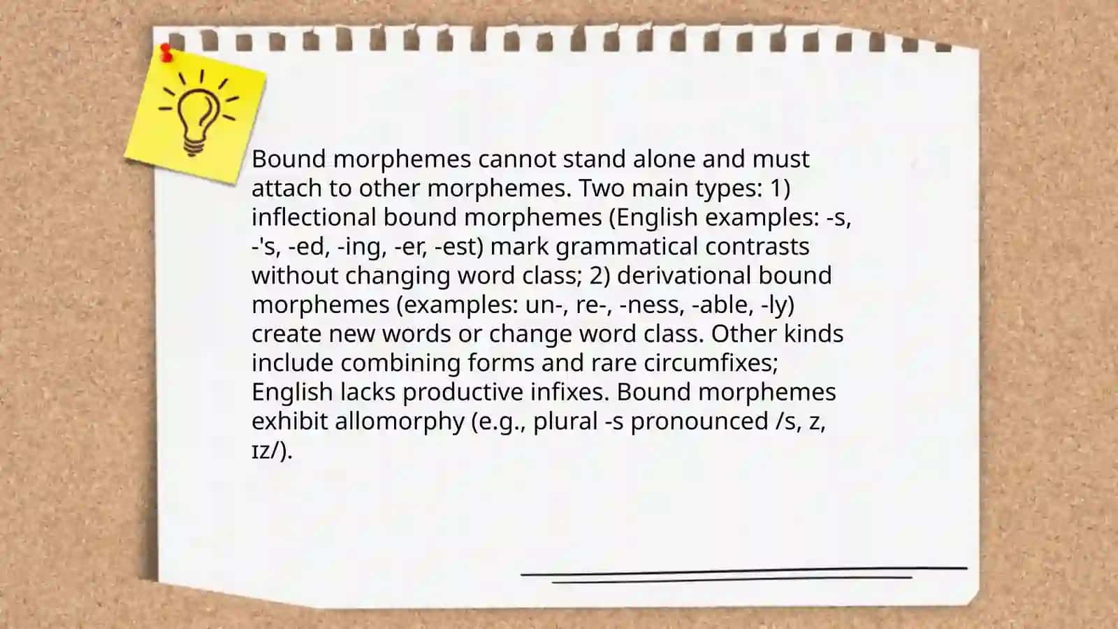 Types of morphemes 4