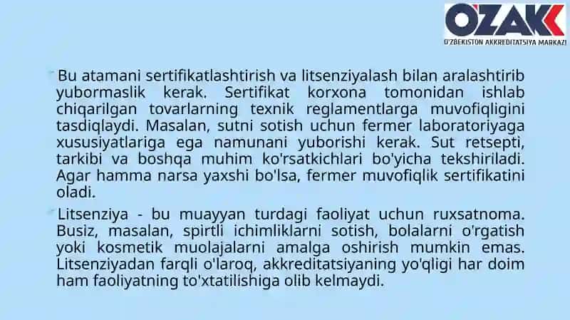 Sinov laboratoriyalarini akkreditatsiyadan oʻtkazish tartibi 4