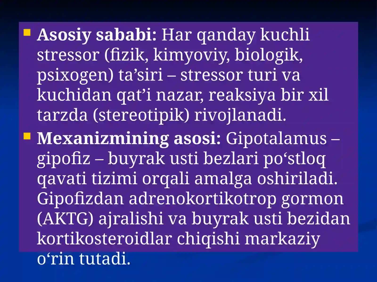 UMUMIY ADAPTATSION SINDROM TAQDIMOT. 4