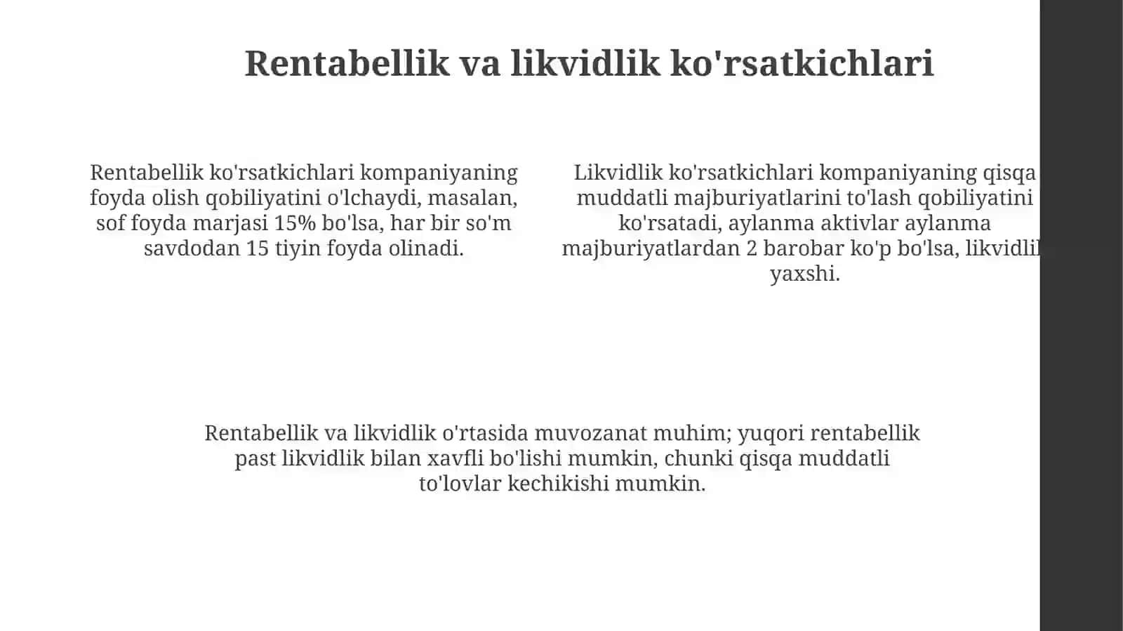 Konpaniyalarsamaradorliginibaholashusullari 4