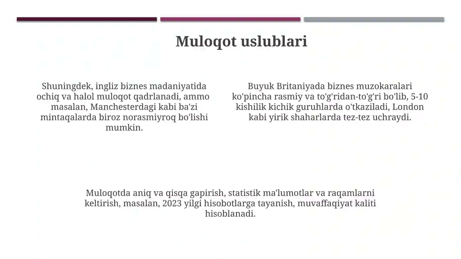 Buyuk Britaniyaning biznes yuritish madaniyati, transmilliy kompaniyalar, boshqaruv faoliyati 4