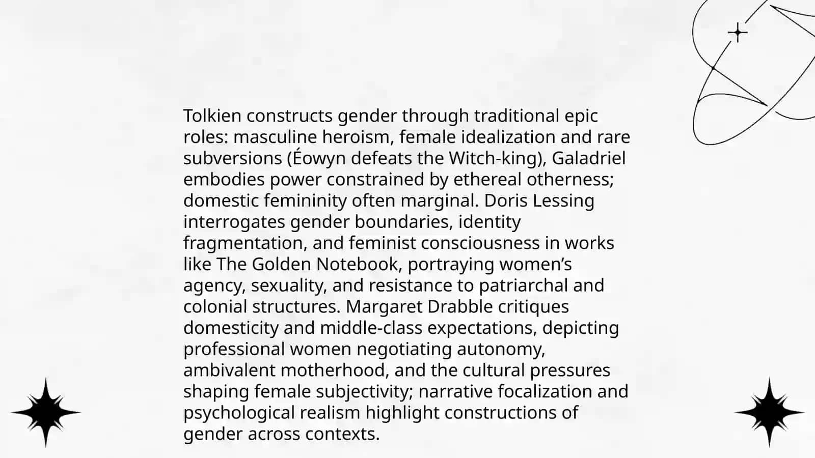 Myth and worldbuilding in J.R.R. Tolkien versus social realism in Doris Lessing and Margaret Drabble 4