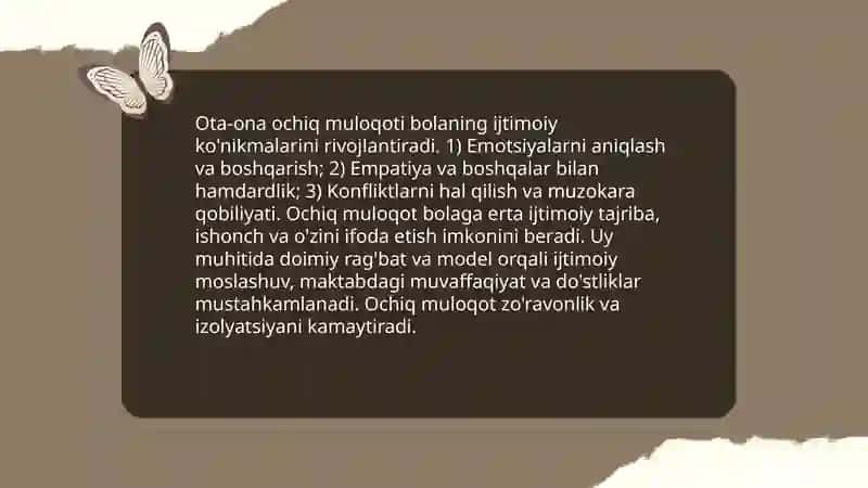 Oila muhitining bola tarbiyasiga ijobiy ta'siri 4