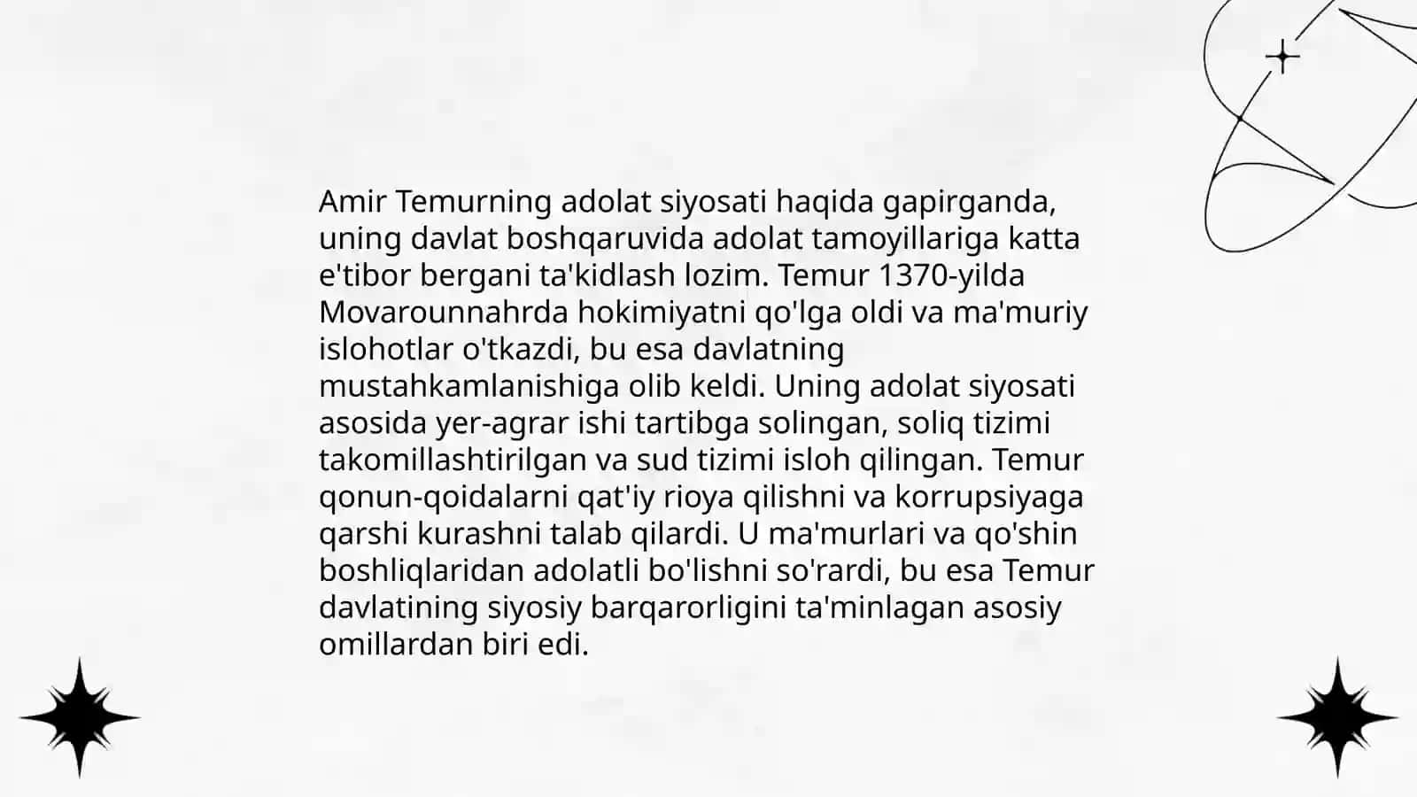Amir Temurning davlat boshqaruvi tizimi 4