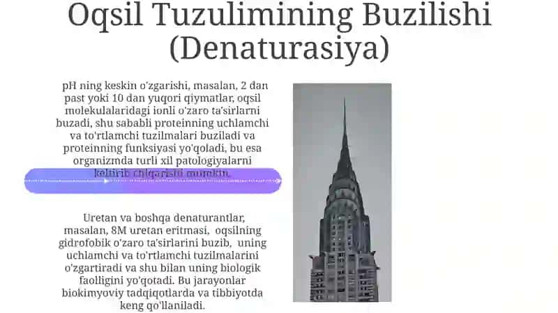 Disulfid ko'priklarining oqsilning 3D tuzilishi 4