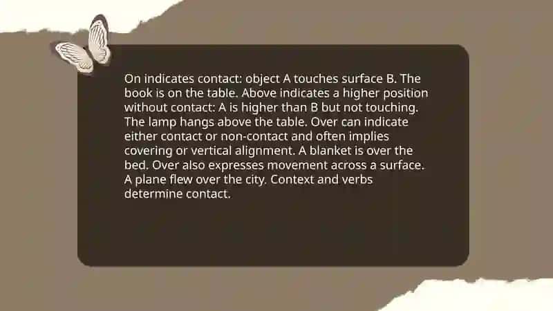 Prepositions of place 4