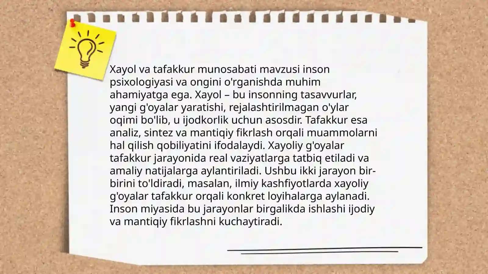Xayol jarayonlari va xayol turlari 4