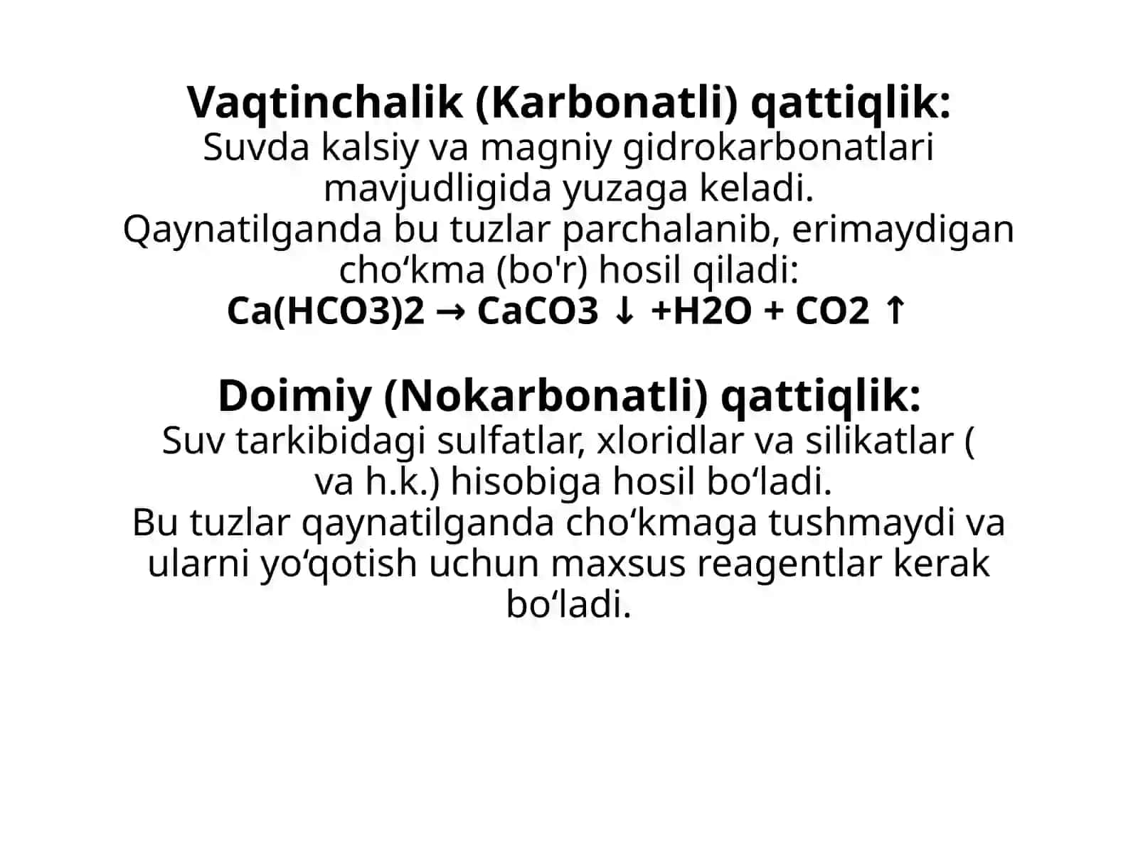Suv qattiqligining texnik usullari 4