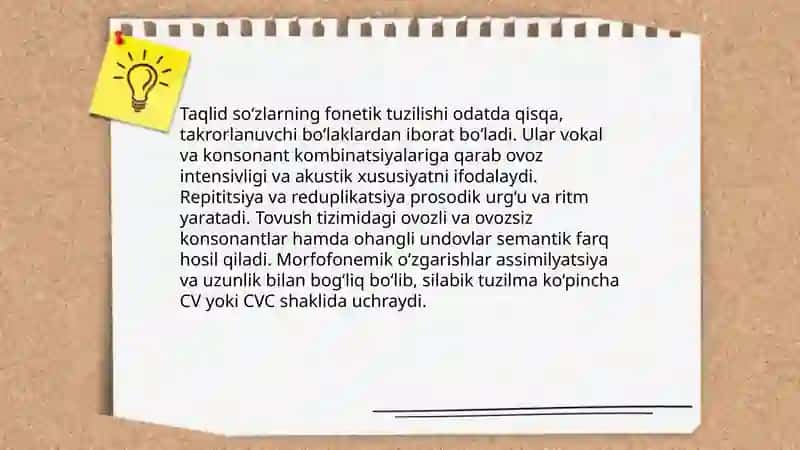 Taqlid so’zlar 4